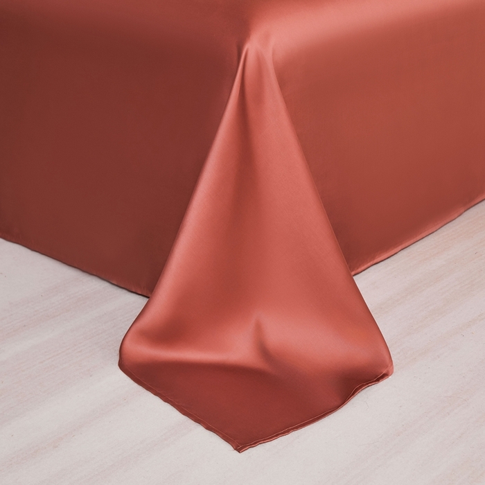 91家纺网 家纺一手货源 找家纺 雅萱家纺 2026新款60s天丝床单单品床单床单单件 60s天丝暖茶色