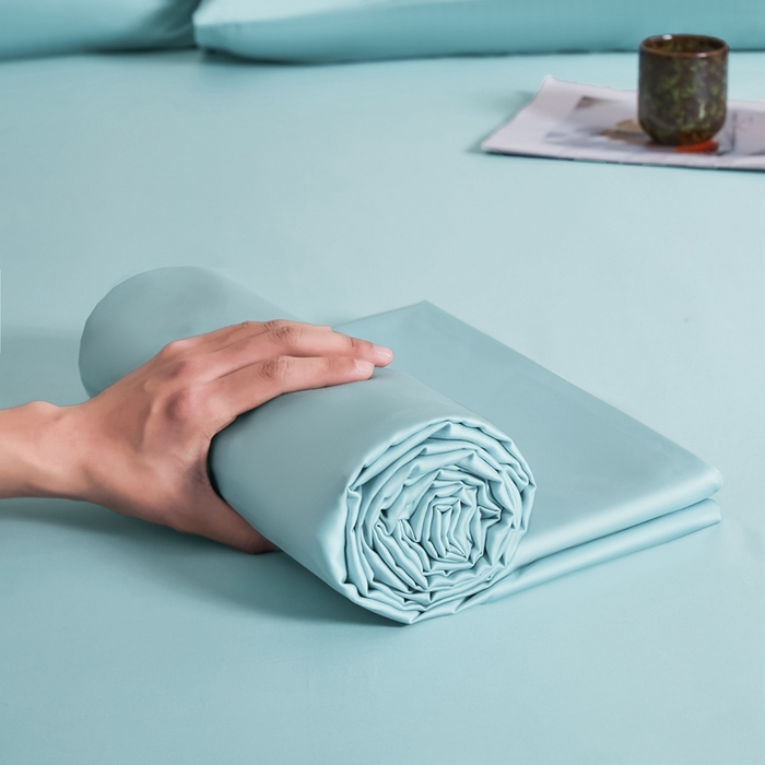 91家纺网 家纺一手货源 找家纺 雅萱家纺 2026新款60s天丝床单单品床单床单单件 60s天丝天水兰