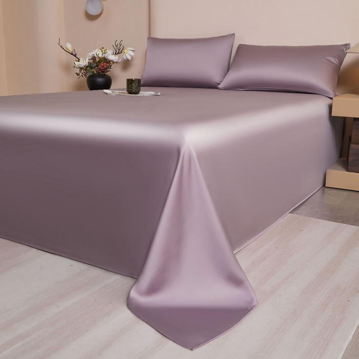 91家纺网 家纺一手货源 找家纺 雅萱家纺 2026新款60s天丝床单单品床单床单单件 60s天丝悠悠紫