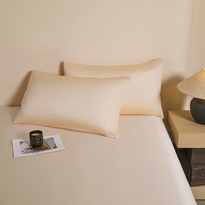 91家纺网 家纺一手货源 找家纺 雅萱家纺 2026新款60s天丝枕套单品枕套枕套单件 60s天丝香槟金