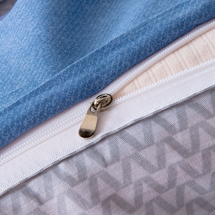 91家纺网 家纺一手货源 找家纺 茗婷家纺 2026新款纯棉学生宿舍上下铺床单款床笠款三件套四季款 时光倒影兰