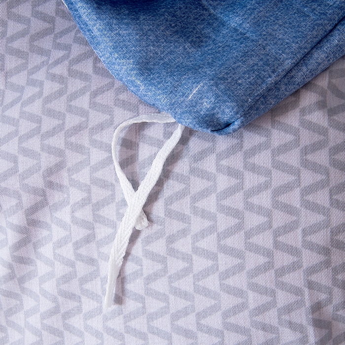 91家纺网 家纺一手货源 找家纺 茗婷家纺 2026新款纯棉学生宿舍上下铺床单款床笠款三件套四季款 时光倒影兰