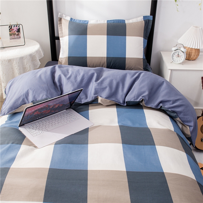 91家纺网 家纺一手货源 找家纺 茗婷家纺 2026新款纯棉学生宿舍上下铺床单款床笠款三件套四季款 雅格