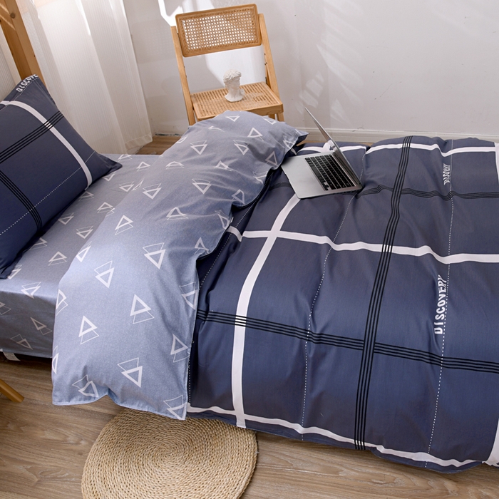 91家纺网 家纺一手货源 找家纺 茗婷家纺 2026新款纯棉学生宿舍上下铺床单款床笠款三件套四季款 时尚格