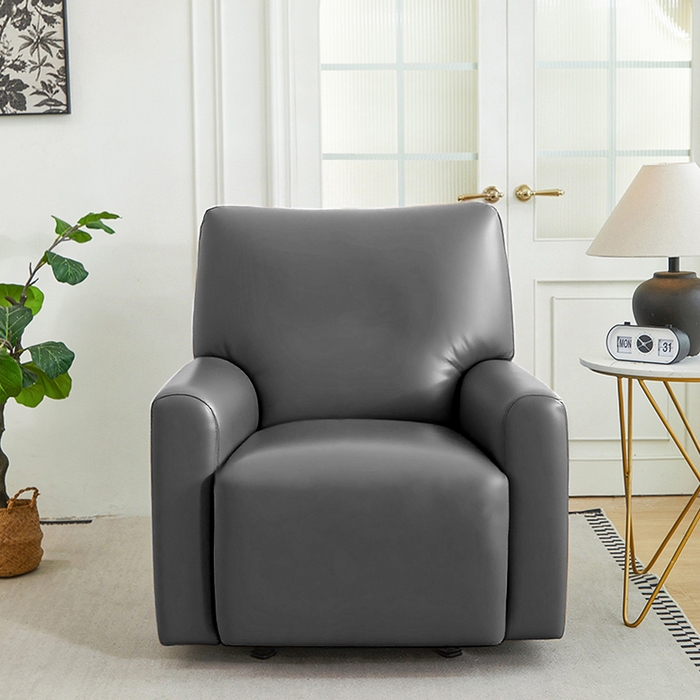 91家纺网 家纺一手货源 找家纺 逐日沙发套 2026新款三防皮革芝华仕沙发套 高贵灰