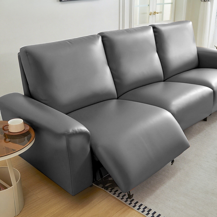 91家纺网 家纺一手货源 找家纺 逐日沙发套 2026新款三防皮革芝华仕沙发套 高贵灰