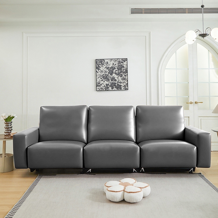 91家纺网 家纺一手货源 找家纺 逐日沙发套 2026新款三防皮革芝华仕沙发套 高贵灰