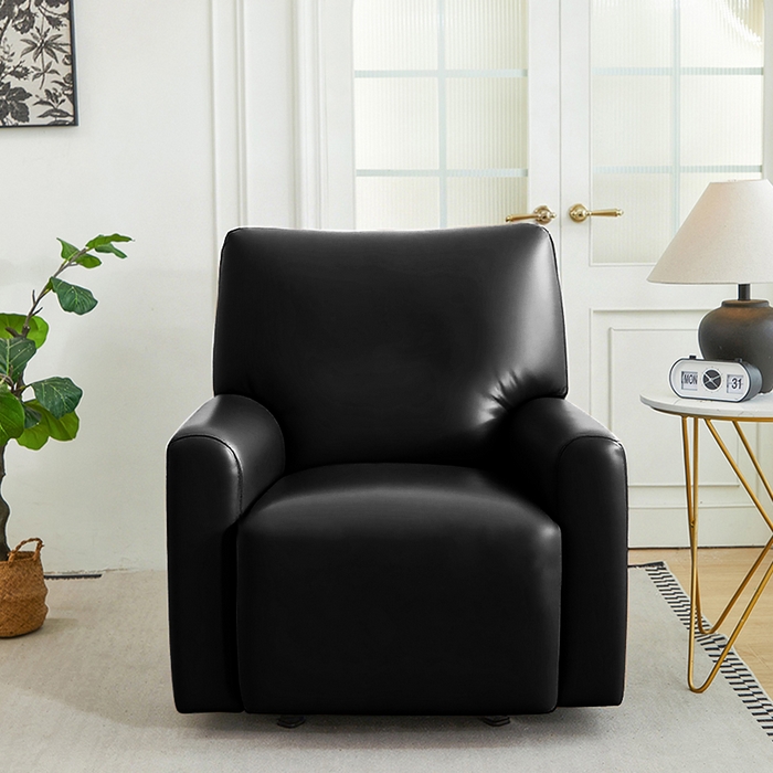 91家纺网 家纺一手货源 找家纺 逐日沙发套 2026新款三防皮革芝华仕沙发套 黑色