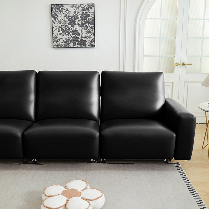 91家纺网 家纺一手货源 找家纺 逐日沙发套 2026新款三防皮革芝华仕沙发套 黑色