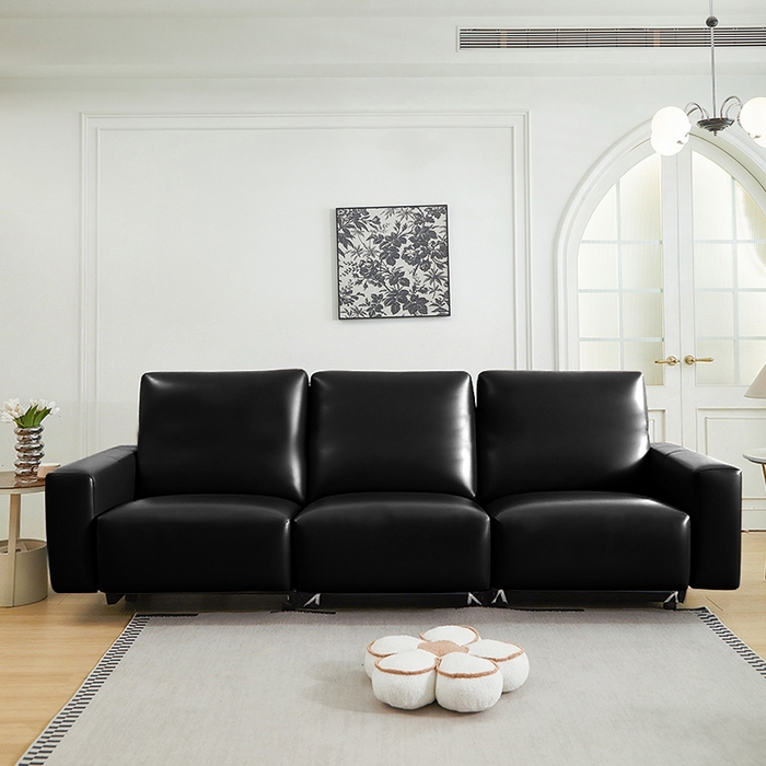 91家纺网 家纺一手货源 找家纺 逐日沙发套 2026新款三防皮革芝华仕沙发套 黑色