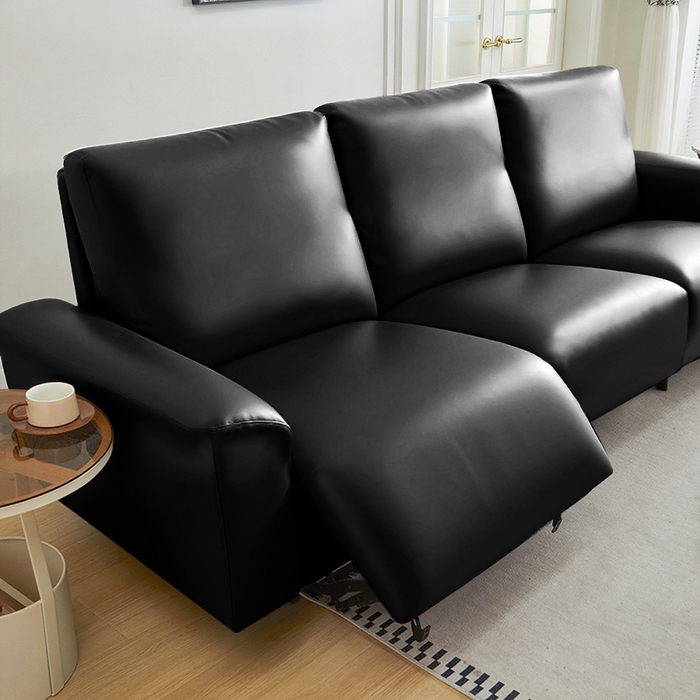 91家纺网 家纺一手货源 找家纺 逐日沙发套 2026新款三防皮革芝华仕沙发套 黑色