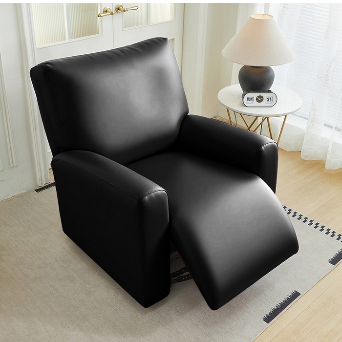 91家纺网 家纺一手货源 找家纺 逐日沙发套 2026新款三防皮革芝华仕沙发套 黑色