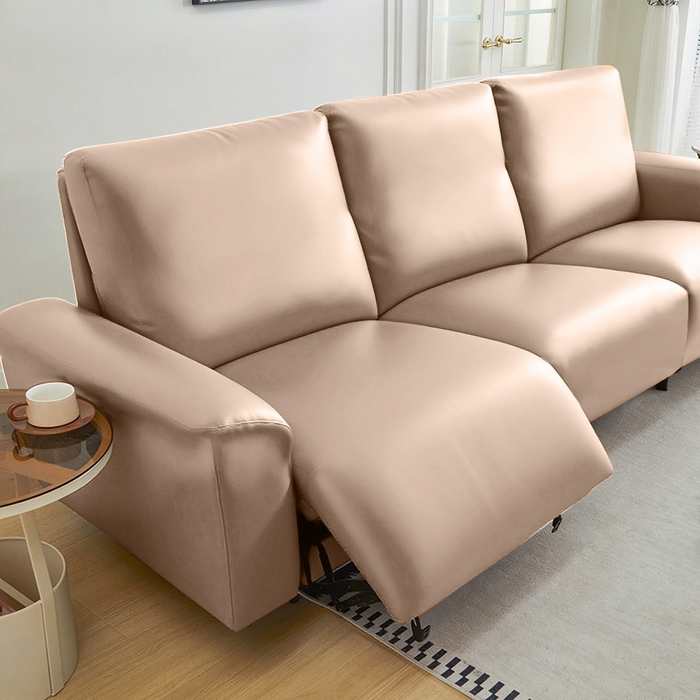 91家纺网 家纺一手货源 找家纺 逐日沙发套 2026新款三防皮革芝华仕沙发套 卡其