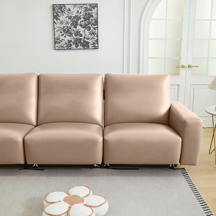 91家纺网 家纺一手货源 找家纺 逐日沙发套 2026新款三防皮革芝华仕沙发套 卡其