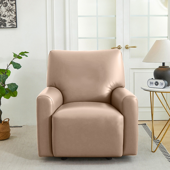 91家纺网 家纺一手货源 找家纺 逐日沙发套 2026新款三防皮革芝华仕沙发套 卡其