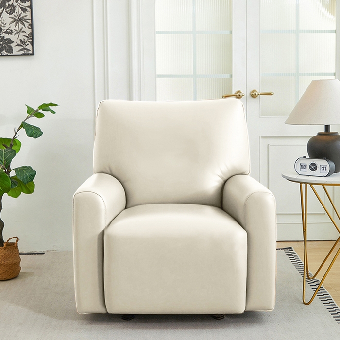 91家纺网 家纺一手货源 找家纺 逐日沙发套 2026新款三防皮革芝华仕沙发套 米白