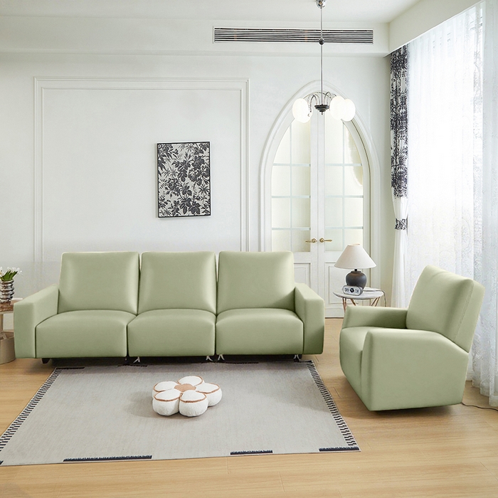 91家纺网 家纺一手货源 找家纺 逐日沙发套 2026新款三防皮革芝华仕沙发套 抹茶