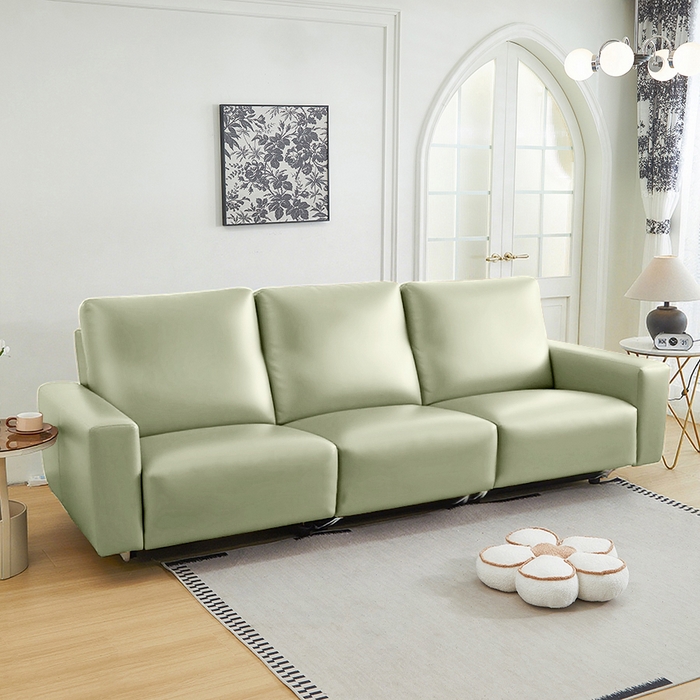 91家纺网 家纺一手货源 找家纺 逐日沙发套 2026新款三防皮革芝华仕沙发套 抹茶