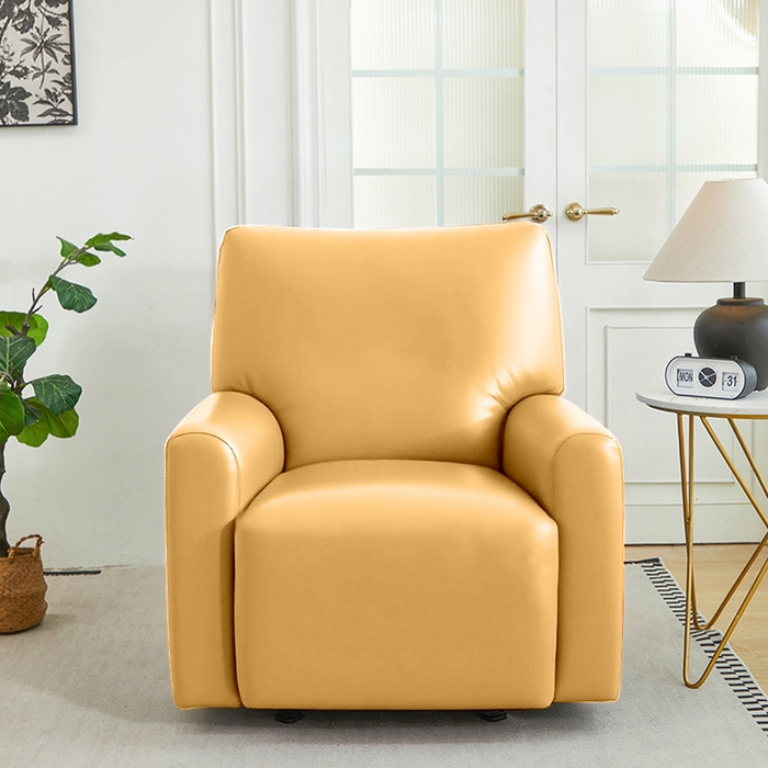 91家纺网 家纺一手货源 找家纺 逐日沙发套 2026新款三防皮革芝华仕沙发套 嫩黄