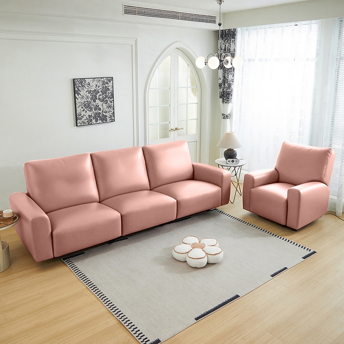 91家纺网 家纺一手货源 找家纺 逐日沙发套 2026新款三防皮革芝华仕沙发套 皮粉