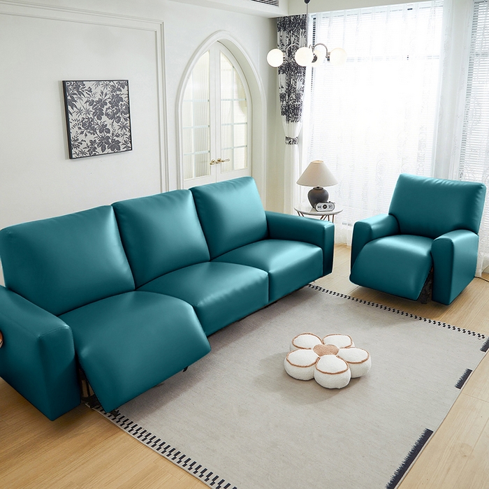 91家纺网 家纺一手货源 找家纺 逐日沙发套 2026新款三防皮革芝华仕沙发套 青蓝