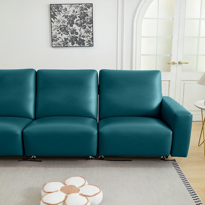 91家纺网 家纺一手货源 找家纺 逐日沙发套 2026新款三防皮革芝华仕沙发套 青蓝