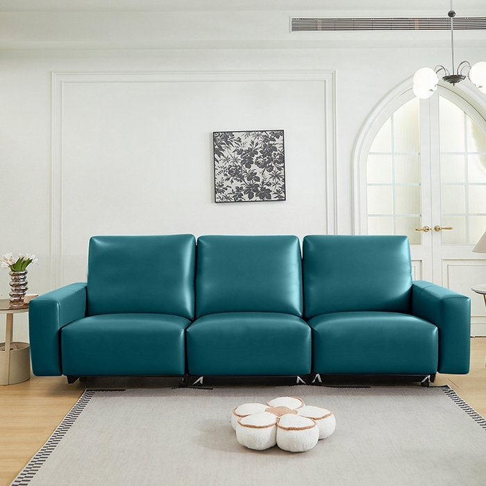 91家纺网 家纺一手货源 找家纺 逐日沙发套 2026新款三防皮革芝华仕沙发套 青蓝