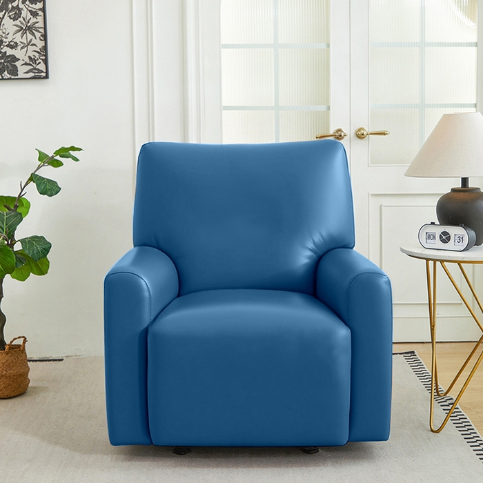 91家纺网 家纺一手货源 找家纺 逐日沙发套 2026新款三防皮革芝华仕沙发套 雾霾蓝