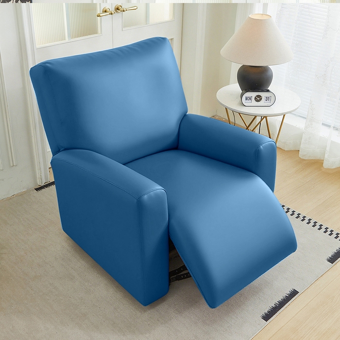 91家纺网 家纺一手货源 找家纺 逐日沙发套 2026新款三防皮革芝华仕沙发套 雾霾蓝