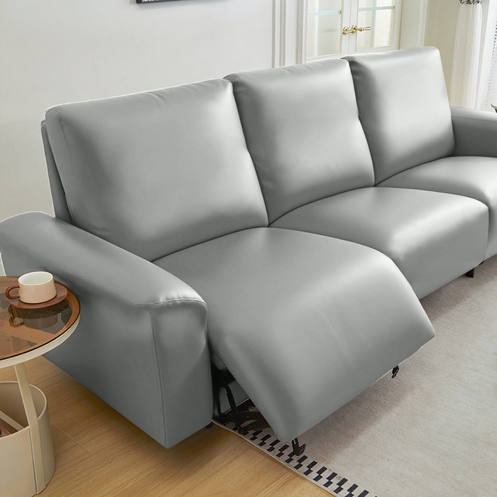 91家纺网 家纺一手货源 找家纺 逐日沙发套 2026新款三防皮革芝华仕沙发套 银灰