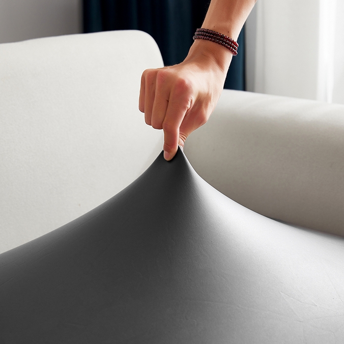 91家纺网 家纺一手货源 找家纺 逐日沙发套 2026新款三防皮革芝华仕沙发套 高贵灰