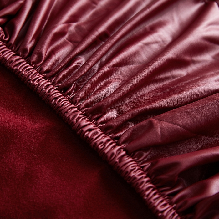 91家纺网 家纺一手货源 找家纺 逐日沙发套 2026新款三防皮革芝华仕沙发套 酒红