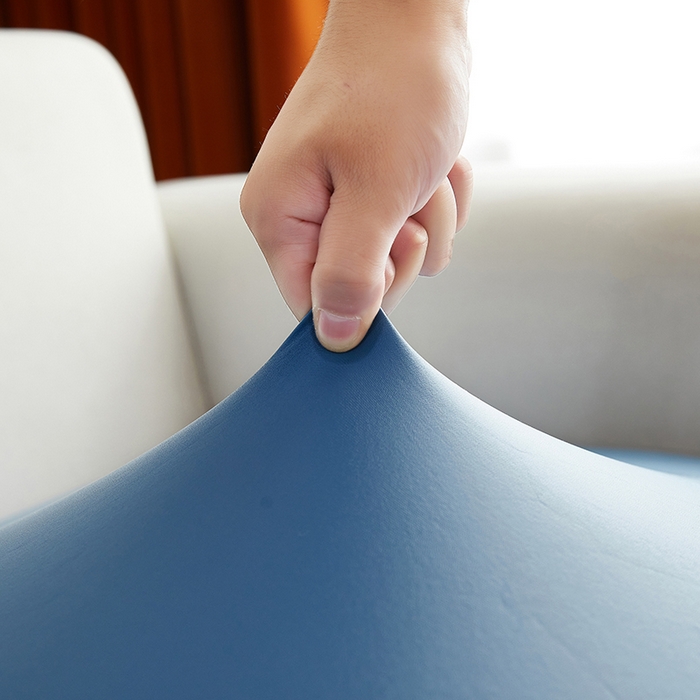 91家纺网 家纺一手货源 找家纺 逐日沙发套 2026新款三防皮革芝华仕沙发套 雾霾蓝