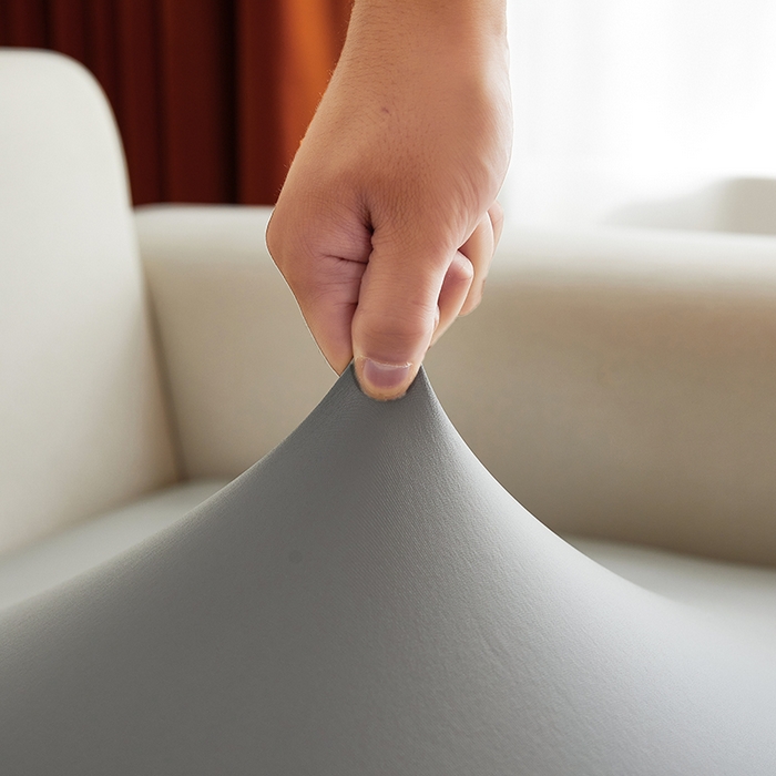 91家纺网 家纺一手货源 找家纺 逐日沙发套 2026新款三防皮革芝华仕沙发套 银灰