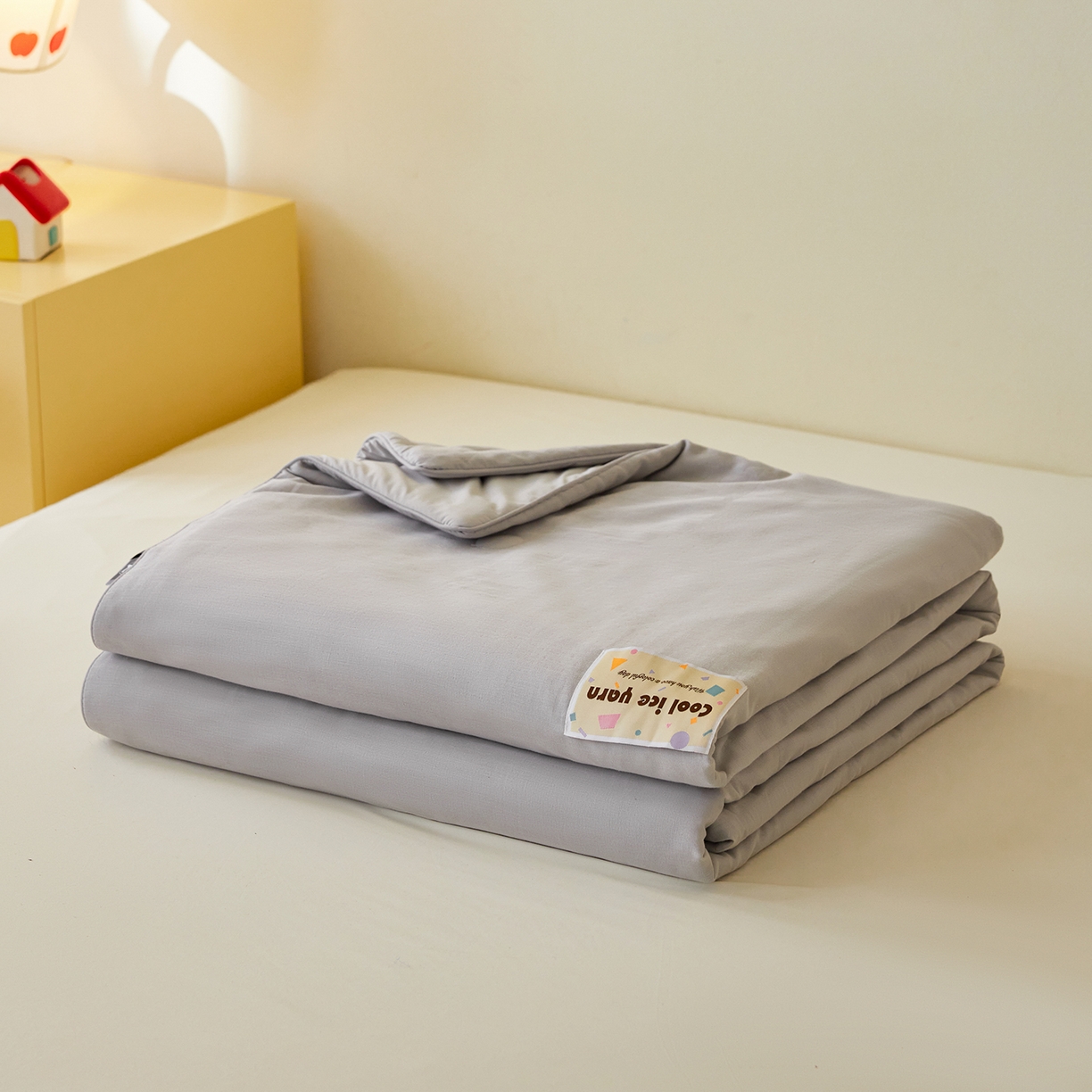 莱宁被业 2026新款冰纱系列全棉双层纱锦氨凉感丝夏被 椰椰冰纱