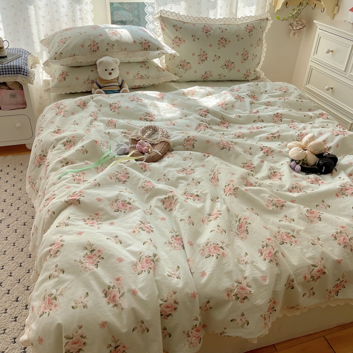 91家纺网 家纺一手货源 找家纺 （总）爱彼家纺 2026夏季新款镂空花边水洗棉夏被夏凉被空调被清洗碎花风