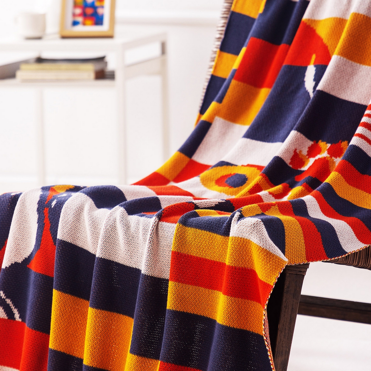 91家纺网 家纺一手货源 找家纺 苏艺针织史努比SNOOPY正版授权独家全棉针织多功能盖毯终端控价 史努比-幻像（黄）