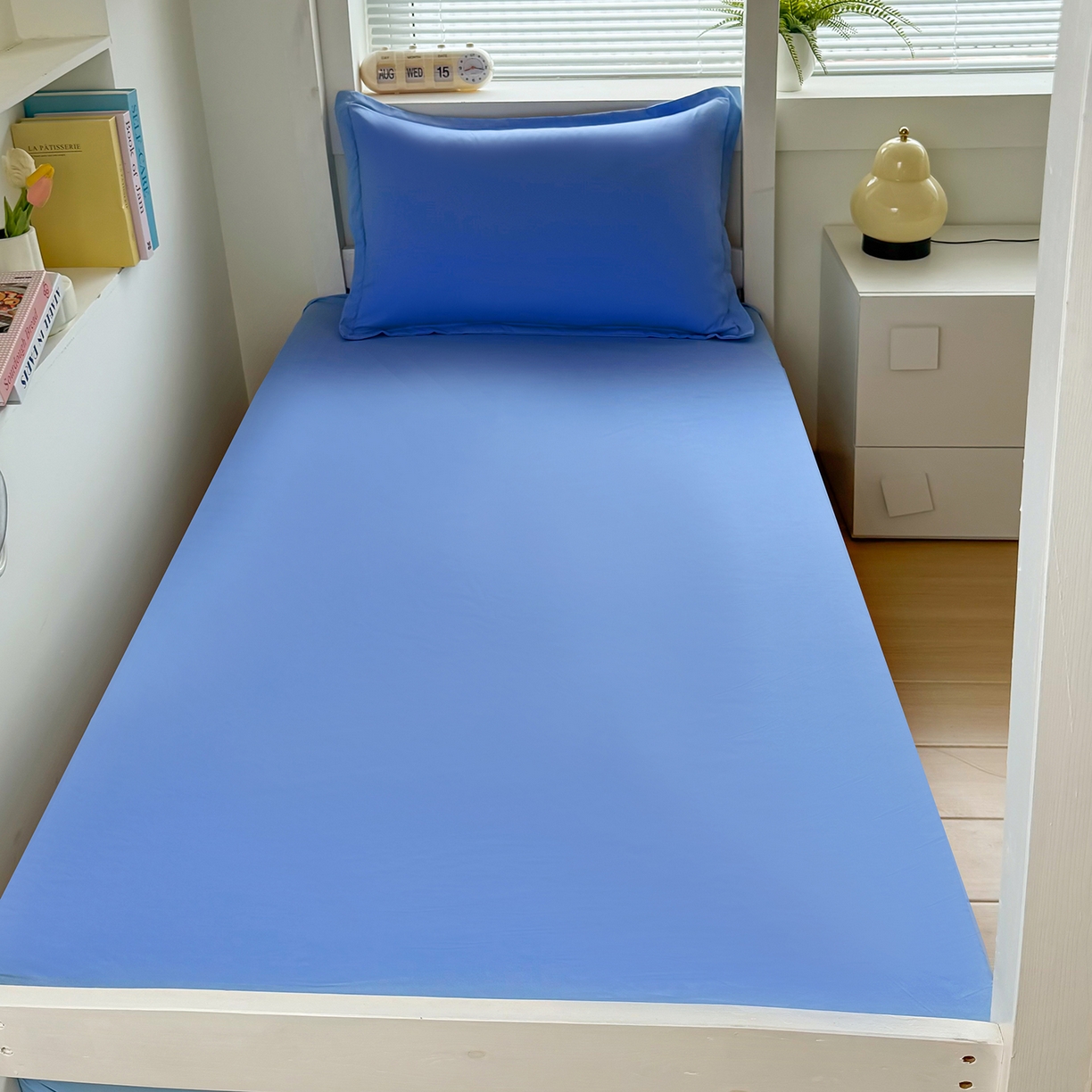 91家纺网 家纺一手货源 找家纺 （总）茗婷家纺 2026新款纯棉学生宿舍上下铺床单款床笠款三件套四季款