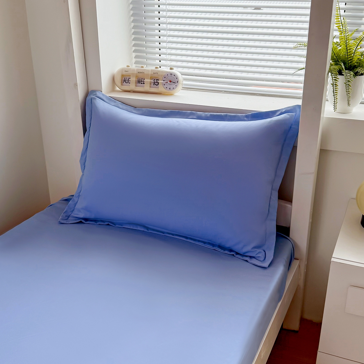 91家纺网 家纺一手货源 找家纺 （总）茗婷家纺 2026新款纯棉学生宿舍上下铺床单款床笠款三件套四季款