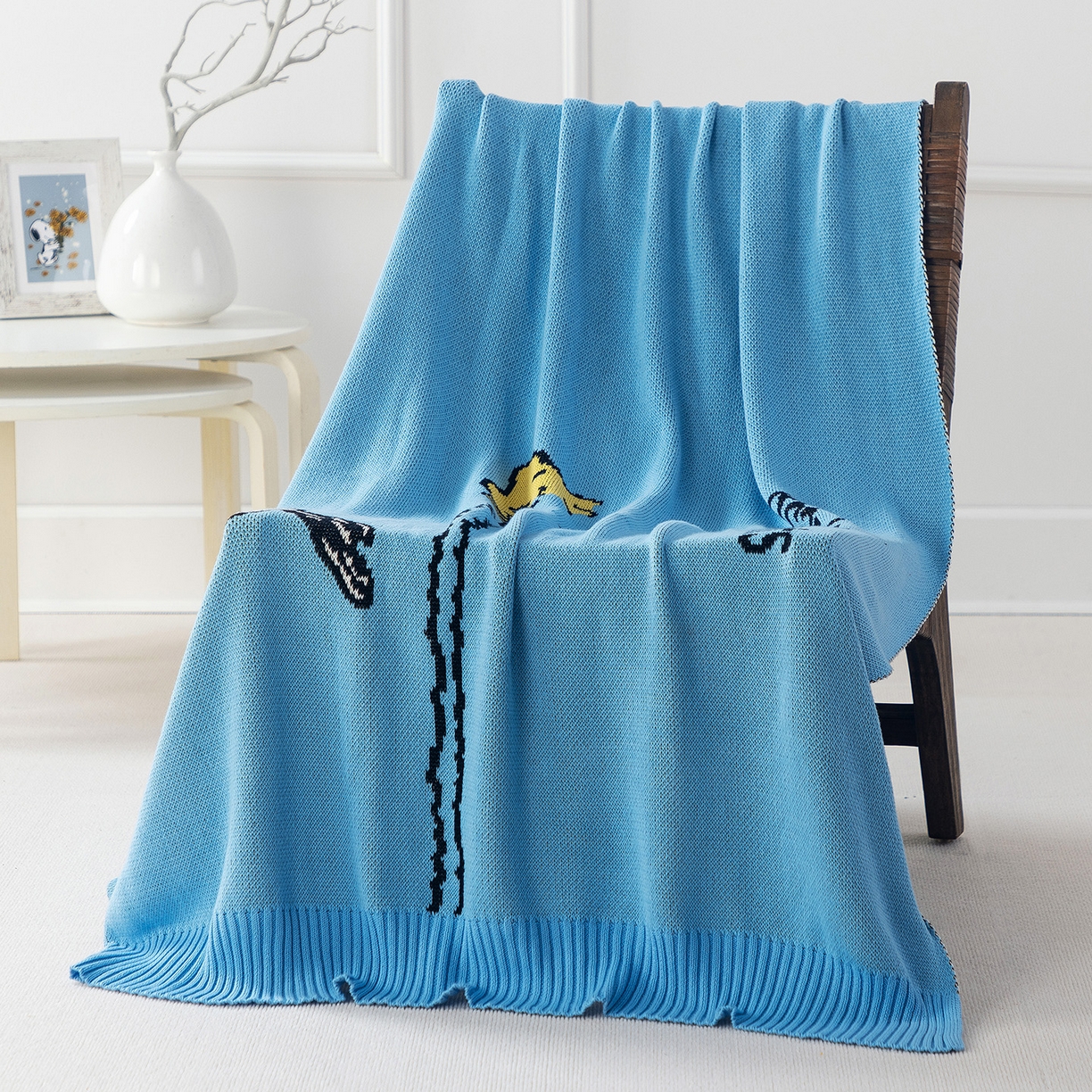 苏艺针织史努比SNOOPY正版授权独家全棉针织多功能盖毯终端控价 史努比-我心飞翔