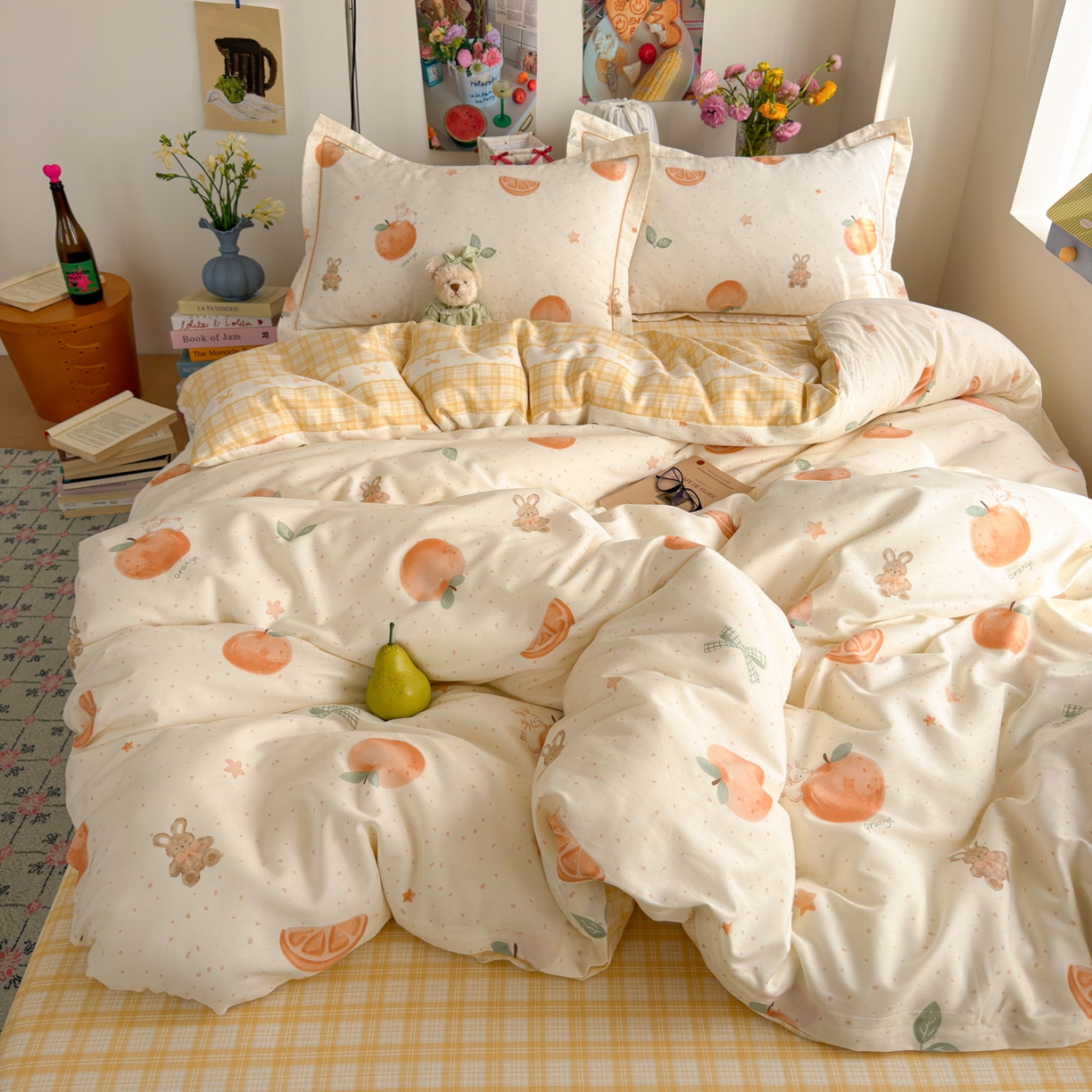 91家纺网 家纺一手货源 找家纺 （总）乐童家纺 2026新款全棉纯棉网红直播爆款吊边＋一字绣工艺款四件套（四）