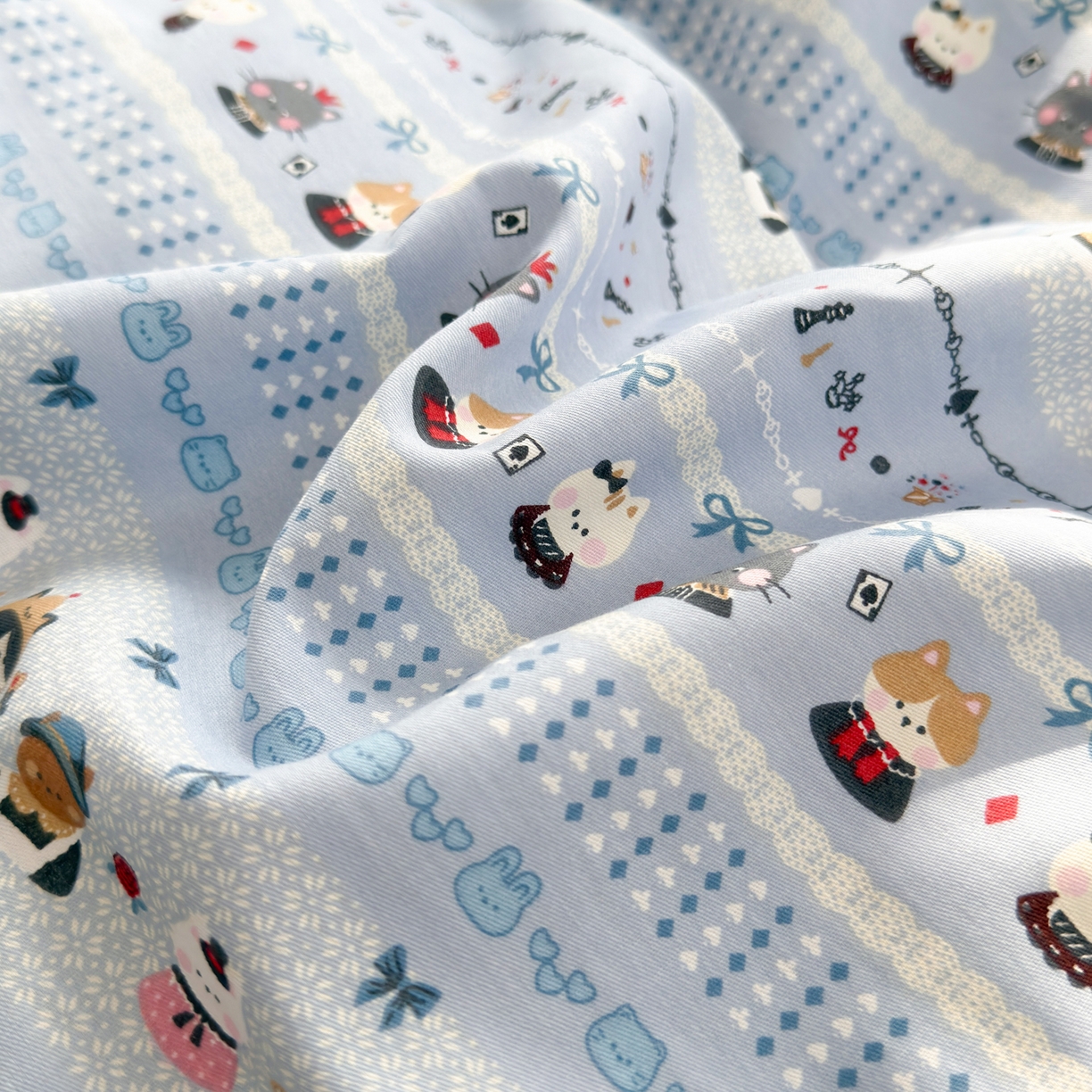 91家纺网 家纺一手货源 找家纺 乐童家纺 2026新款全棉纯棉网红直播爆款吊边＋一字绣工艺款四件套（四） 喵小姐的家