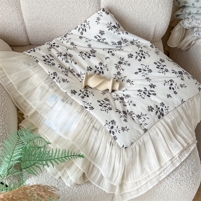 91家纺网 家纺一手货源 找家纺 （总）吾欢心 2026新款法式花边凉感丝夏凉被空调被夏被可机洗