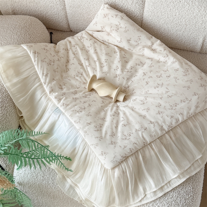 91家纺网 家纺一手货源 找家纺 （总）吾欢心 2026新款法式花边凉感丝夏凉被空调被夏被可机洗