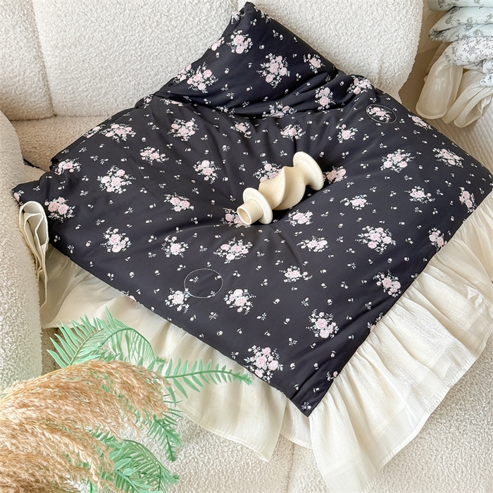 91家纺网 家纺一手货源 找家纺 （总）吾欢心 2026新款法式花边凉感丝夏凉被空调被夏被可机洗