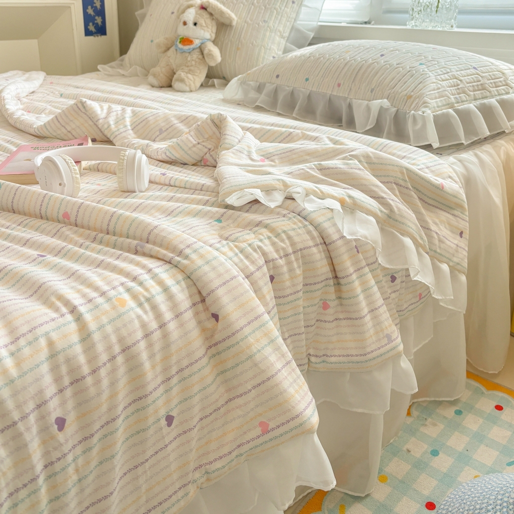 91家纺网 家纺一手货源 找家纺 （总）慕尚家纺 2026新款床裙凉席夏被空调被夏凉被三件套四件套