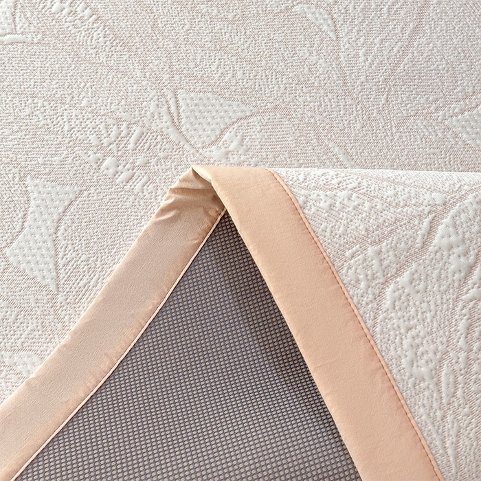 91家纺网 家纺一手货源 找家纺 宜派家纺 2026新款凉感过0.21夏天家用床单软席子可机洗空调席夏季高端华夫格凉席三件套 家大叶大-贝壳粉-床席