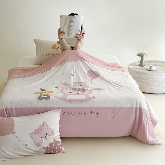 91家纺网 家纺一手货源 找家纺 （总）豪美鑫 2026新款大版凉感夏被