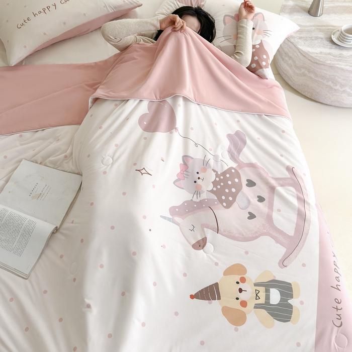 91家纺网 家纺一手货源 找家纺 （总）豪美鑫 2026新款大版凉感夏被