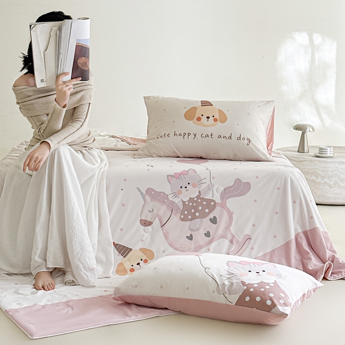 91家纺网 家纺一手货源 找家纺 （总）豪美鑫 2026新款大版凉感夏被